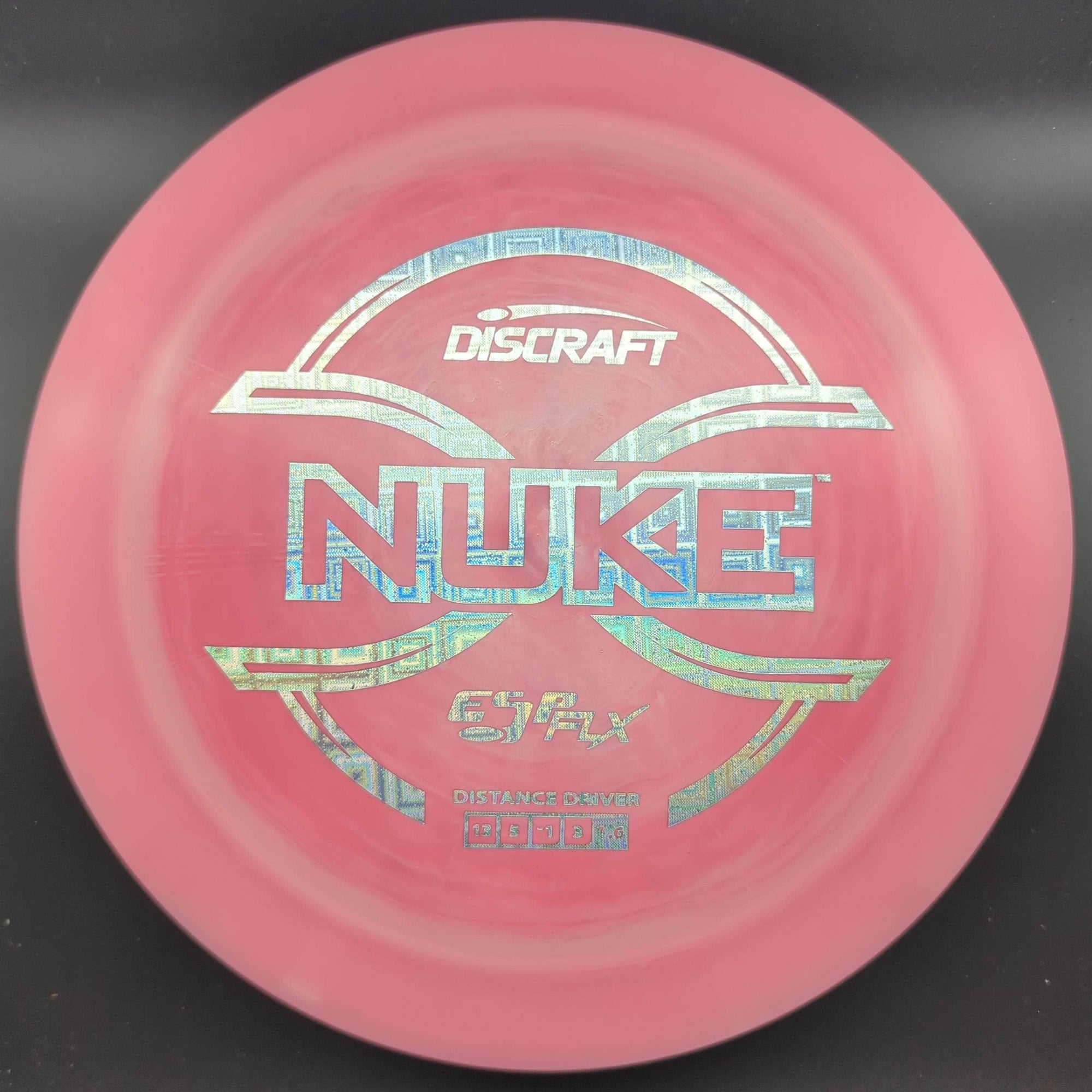 Discraft Distance Driver Pink Silver Tron Stamp 174g Nuke, ESP FLX, Plastic