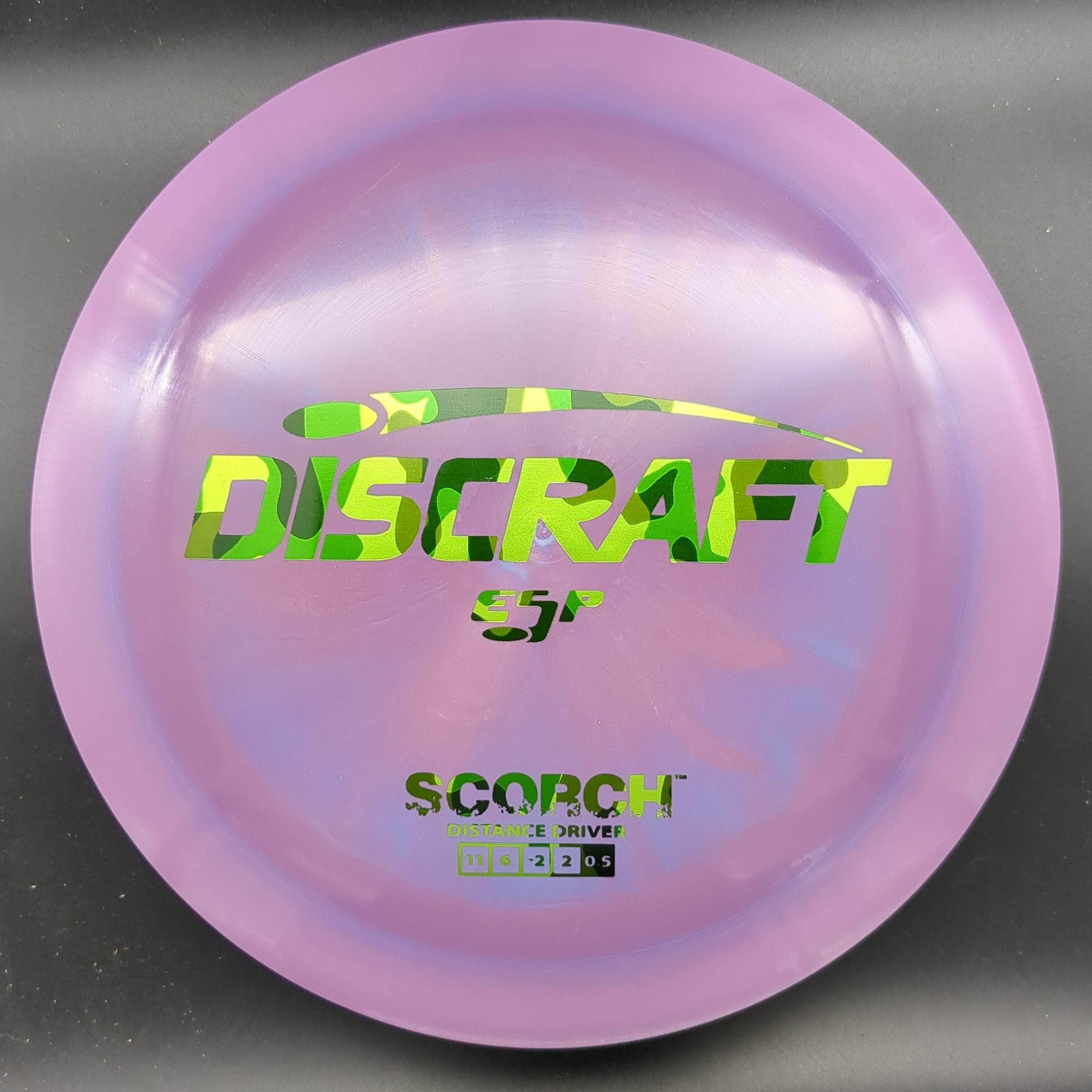 Discraft Distance Driver Purple Camo Stamp 171g Scorch, ESP