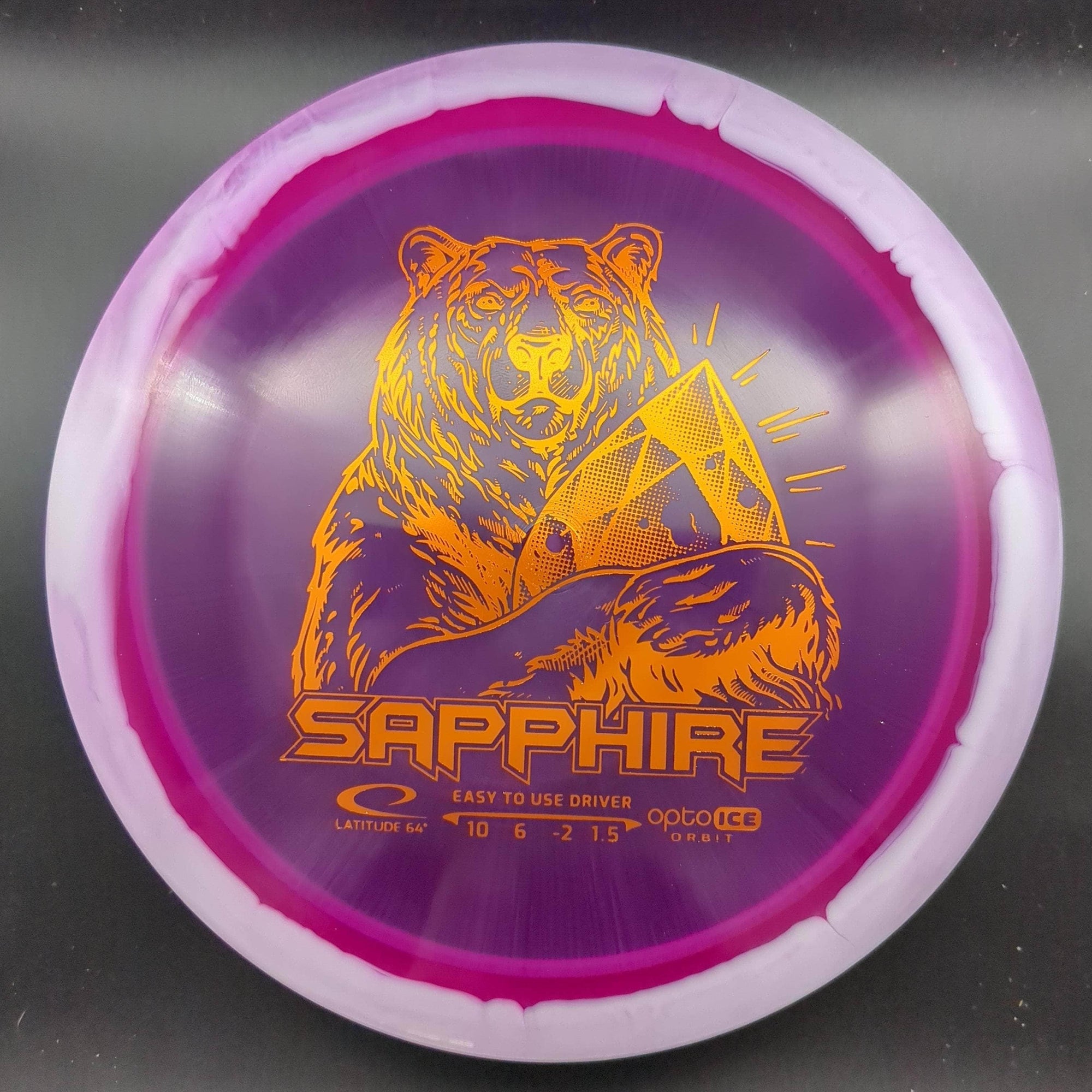 Latitude 64 Distance Driver Purple Copper Stamp 160g Sapphire, Opto Ice Orbit