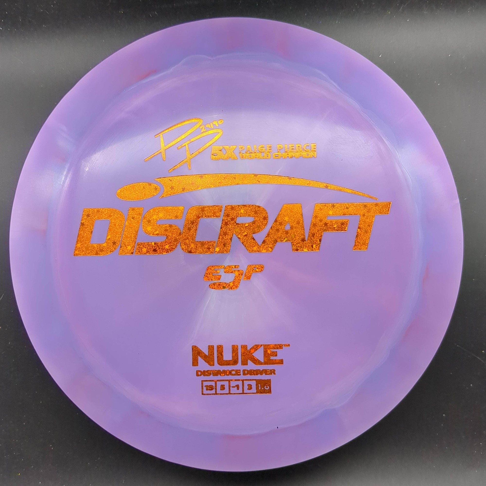 Discraft Distance Driver Purple Copper Star Stamp 174g Nuke, ESP Paige Pierce