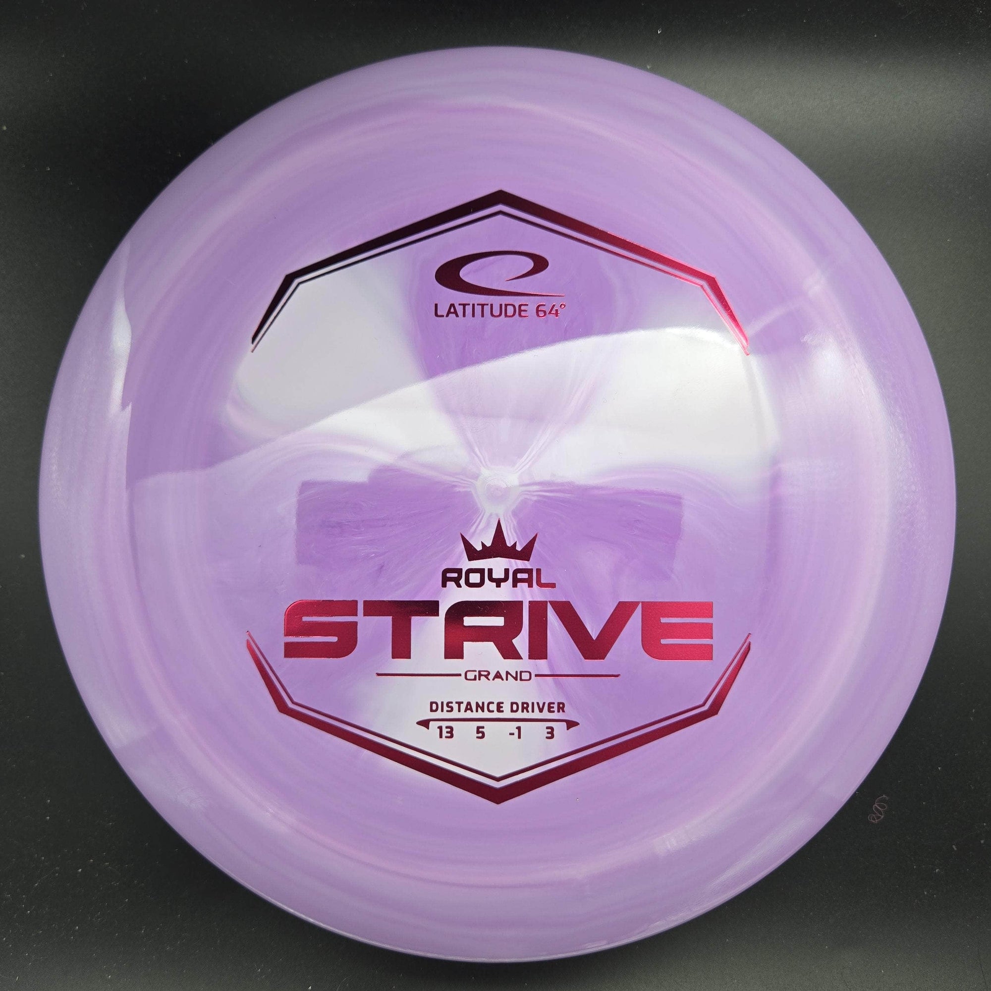 Latitude 64 Distance Driver Purple Pink/Red Stamp 173g Strive, Royal Grand