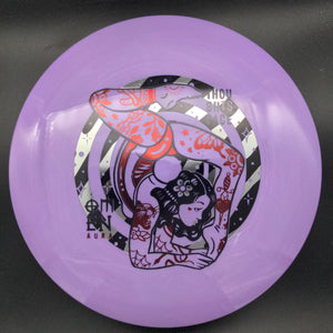 Thought Space Athletics Distance Driver Purple Red/Black/Silver Stamp 173g Omen, Aura Plastic