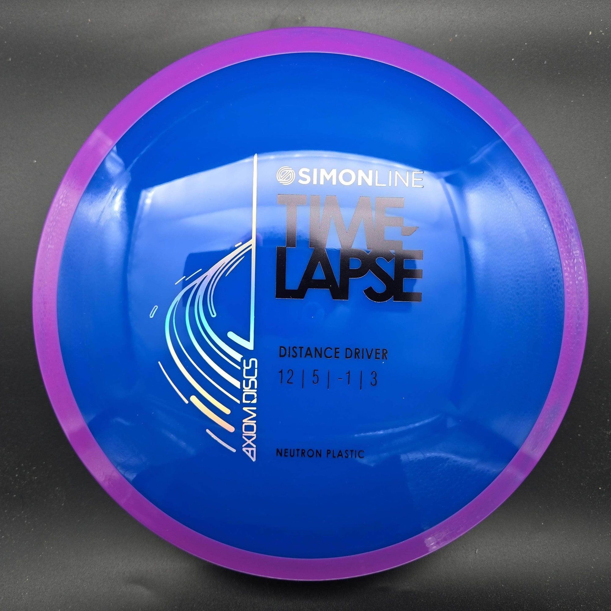 Axiom Distance Driver Purple Rim Blue Plate 175g Time Lapse, Neutron, Simon Line