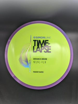 MVP Distance Driver Purple Rim Yellow Plate Silver/Black Stamp 167g Timelapse, Fission, Simon Line