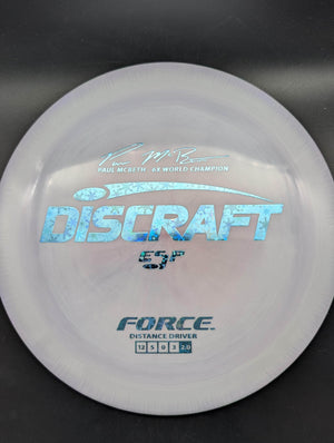 Discraft Distance Driver Purple/White Snow Stamp 174g Force, ESP Paul McBeth 6X