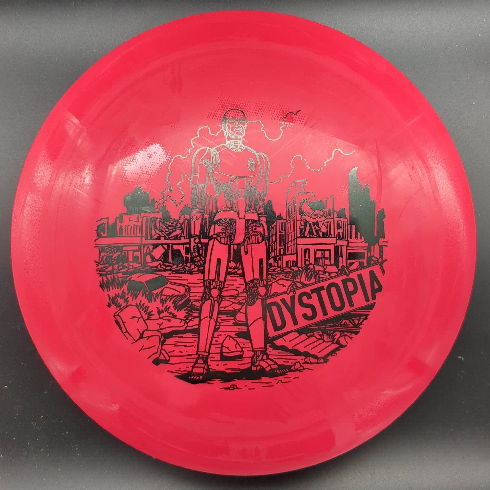 Doomsday Discs Distance Driver Red Black Stamp 176g Dystopia, Survival Plastic