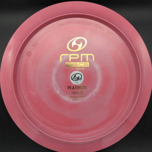 RPM Discs Distance Driver Red Gold Stamp 173g Tara Iti - Platinum Bottom Stamp