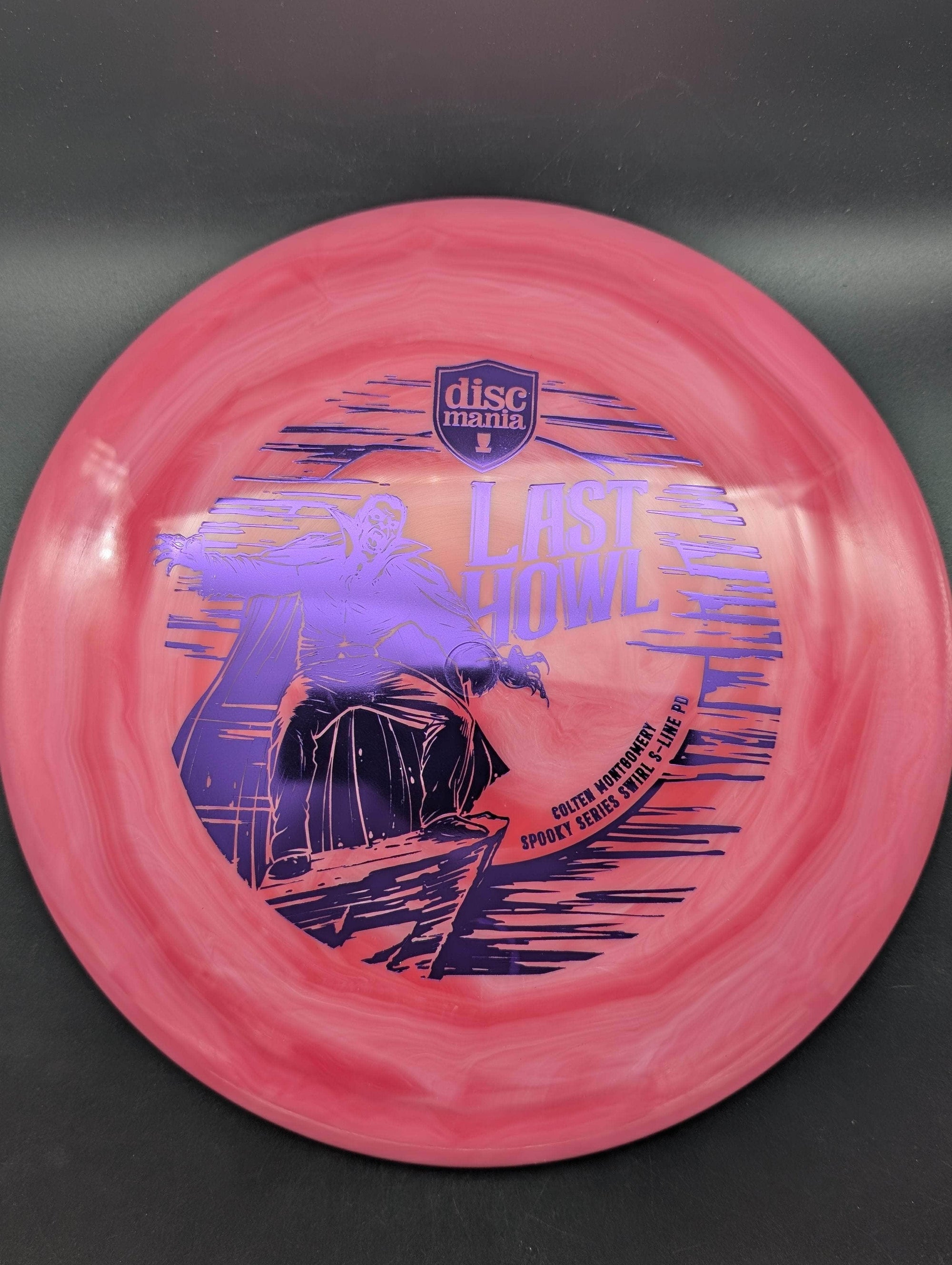 Discmania Distance Driver Red/Pink Purple Stamp 174g Last Howl (PD) - Swirl S-Line, Colten Montgomery Spooky Series