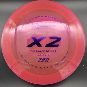 Prodigy Distance Driver Red Purple Stamp 174g X2, 750 Plastic