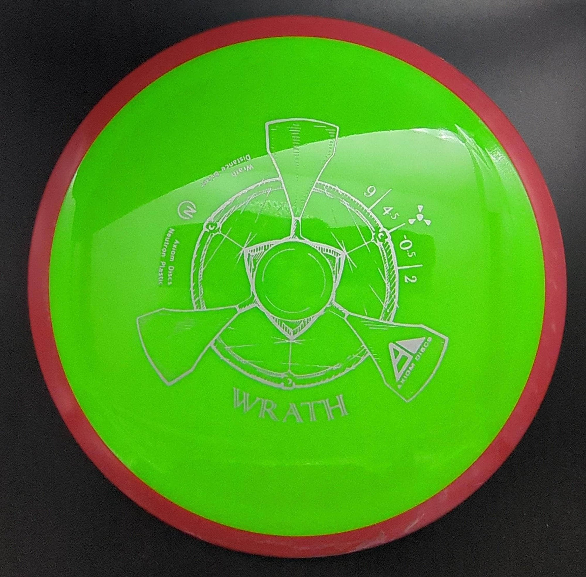 MVP Distance Driver Red Rim Green Plate 168g Wrath, Neutron