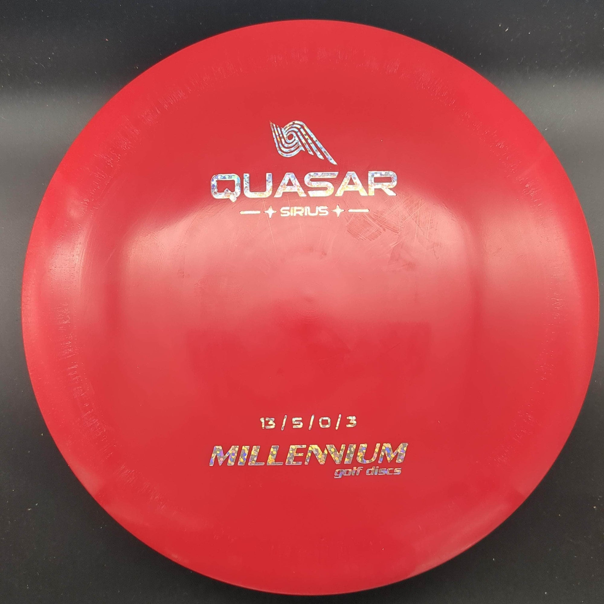 Millennium Discs Distance Driver Red Silver Star Stamp 175g Quasar, Sirius Plastic