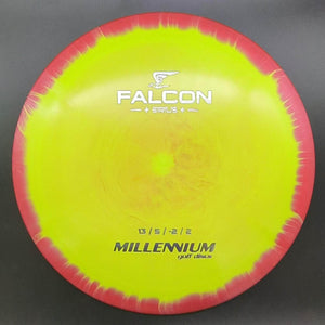 Millennium Discs Distance Driver Red/Yellow Gold Stamp 171g Falcon, Helio Sirius Plastic