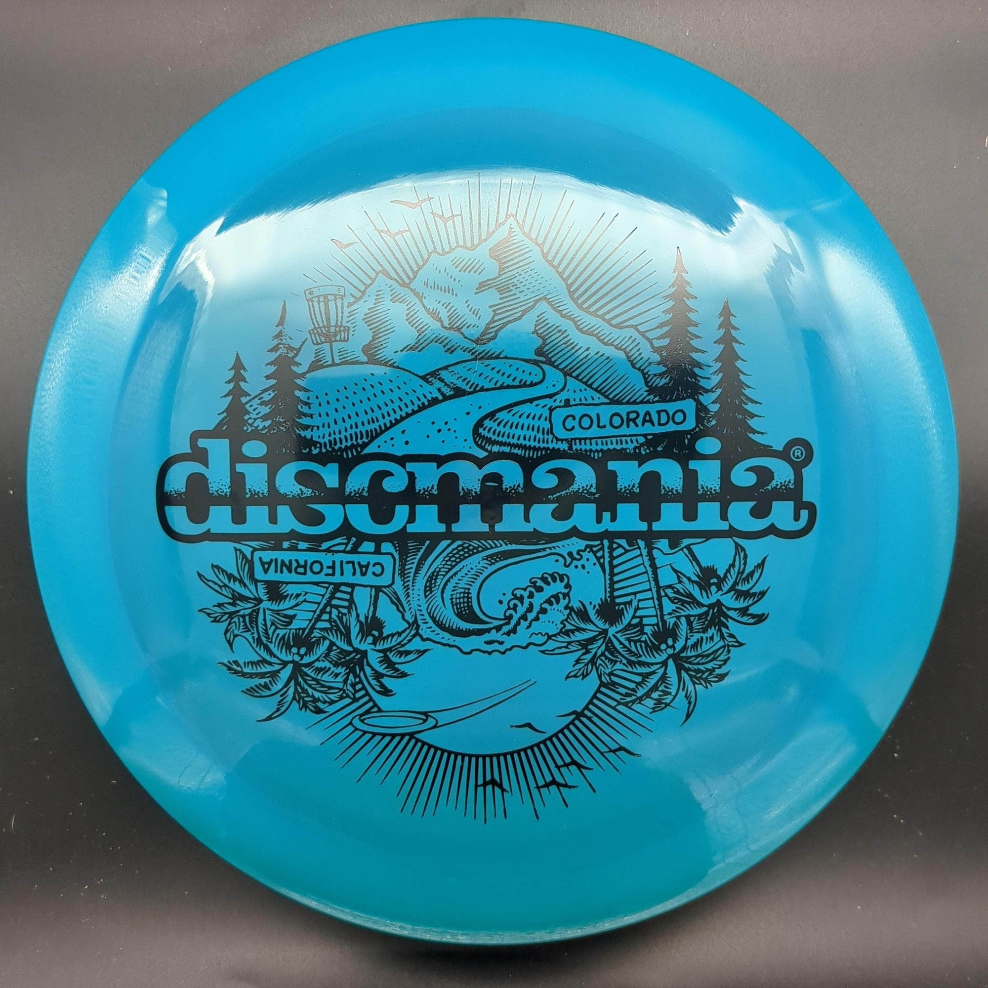 Discmania Distance Driver Teal Black Stamp 170g DD3, Swirly S-Line