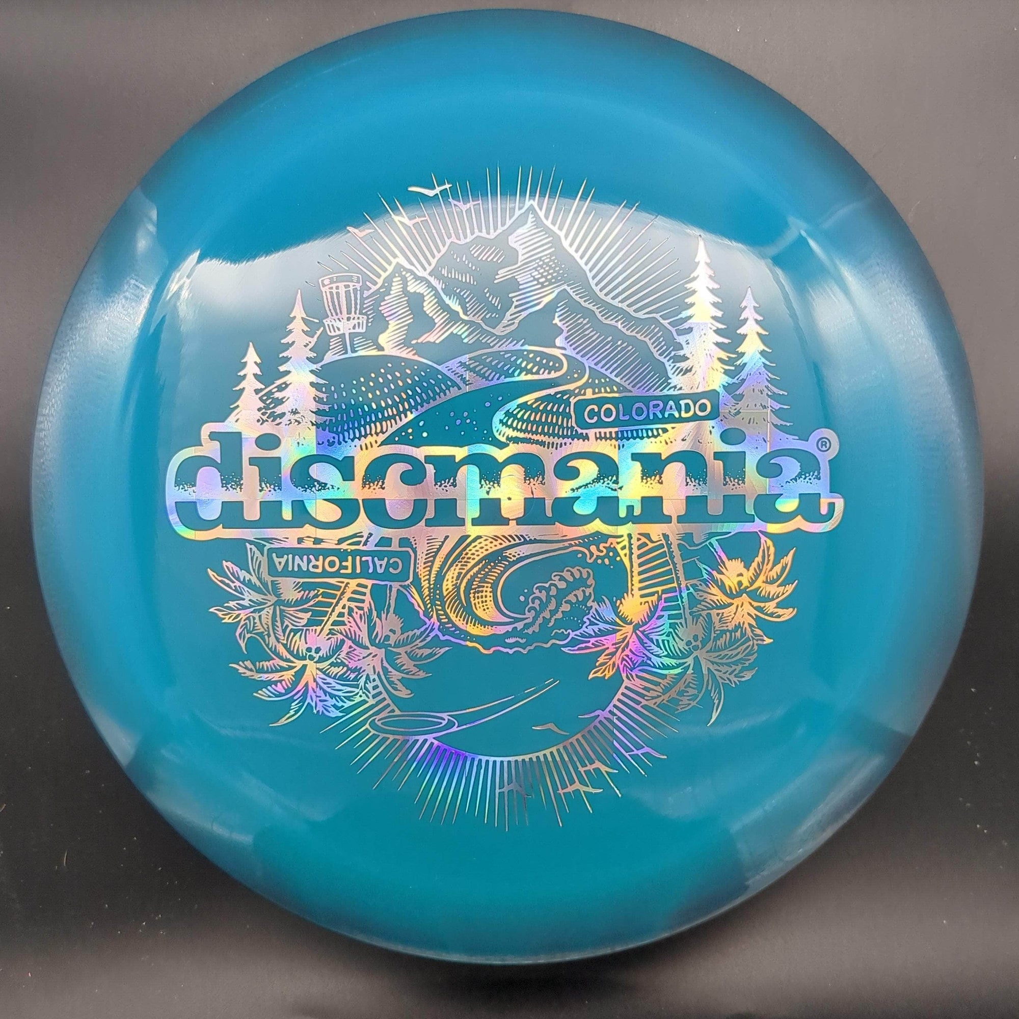 Discmania Distance Driver Teal Purple Halo Holo Stamp 170g DD3, Swirly S-Line
