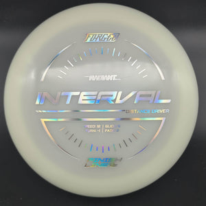 Finish Line Distance Driver White Holo Silver Stamp 173g 2 Interval, Radiant Forged