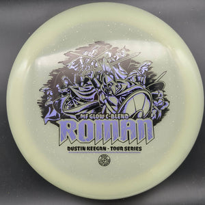 Infinite Discs Distance Driver White Lavendar Stamp 175g Roman, C-Blend Metal Flake, Dustin Keegan Tour Series