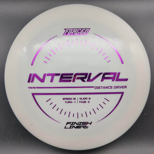 Finish Line Distance Driver White Purple Stamp 174g Interval, Forged