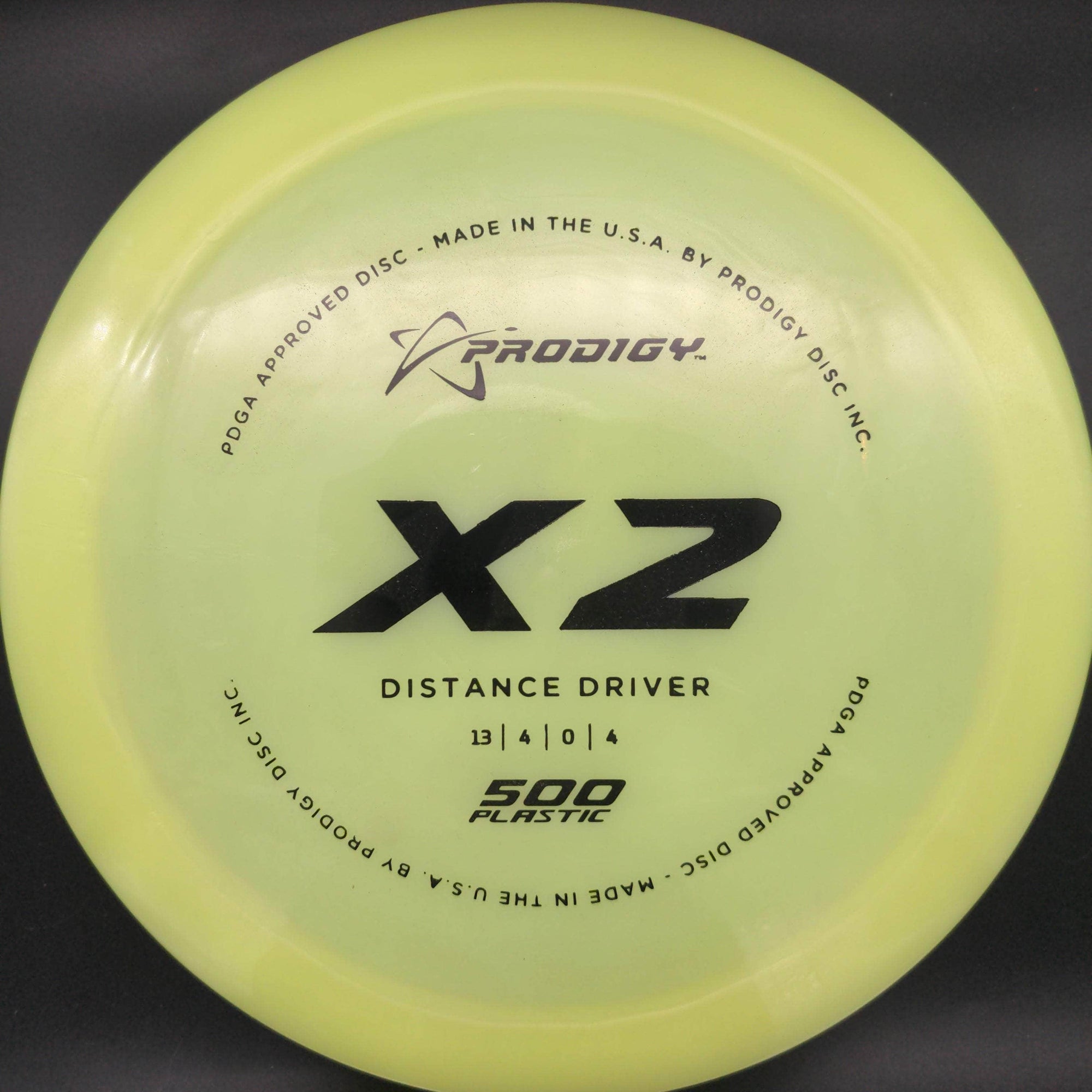 Prodigy Distance Driver Yellow Black Stamp 171g X2, 500 Plastic