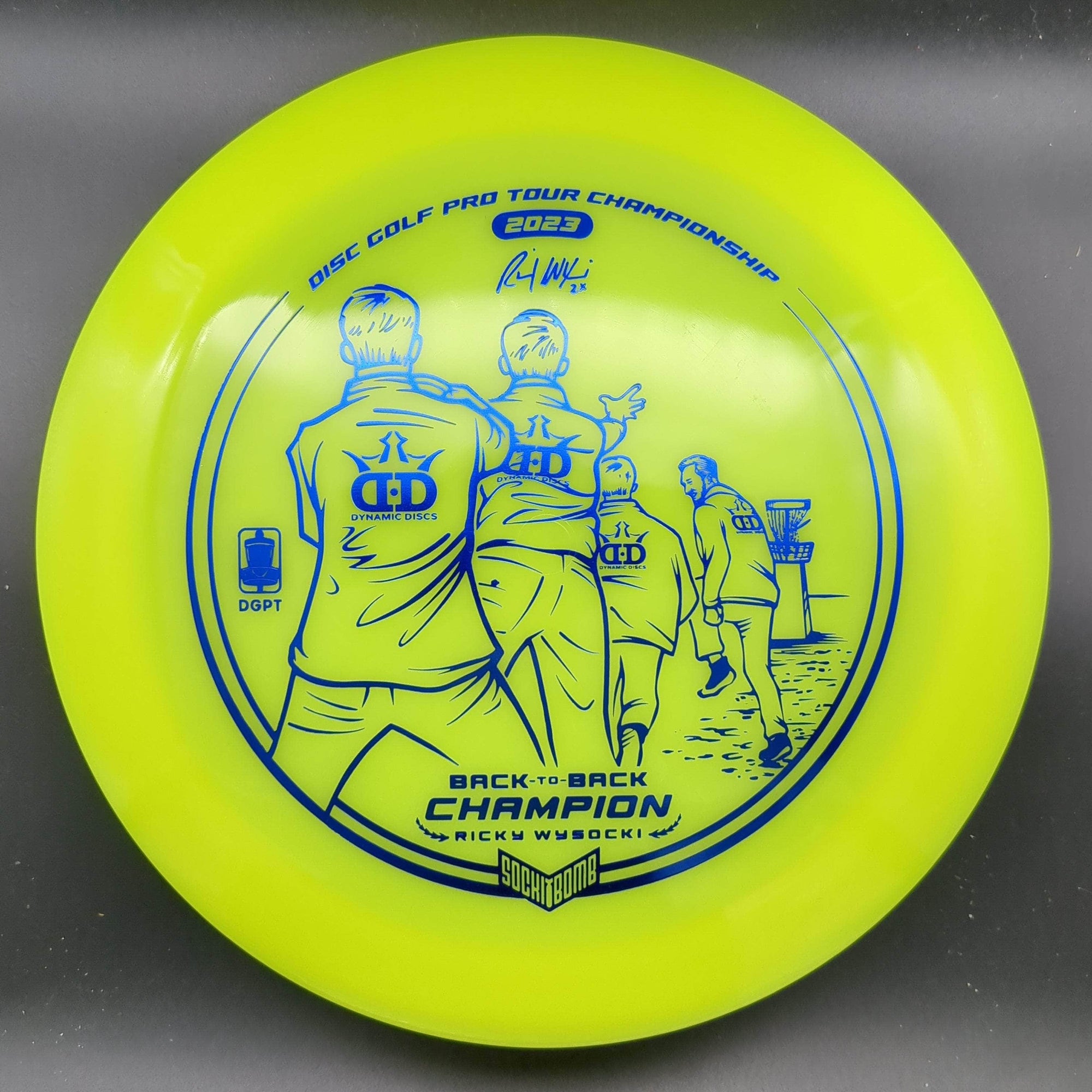 Dynamic Discs Distance Driver Blue Rainbow Stamp 173g Raider, Hybrid, Ricky Wysocki DGPT Champion 2023