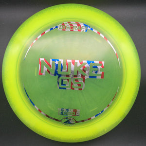 Discraft Distance Driver Yellow Flag Stamp 158g Nuke OS, Z Lite