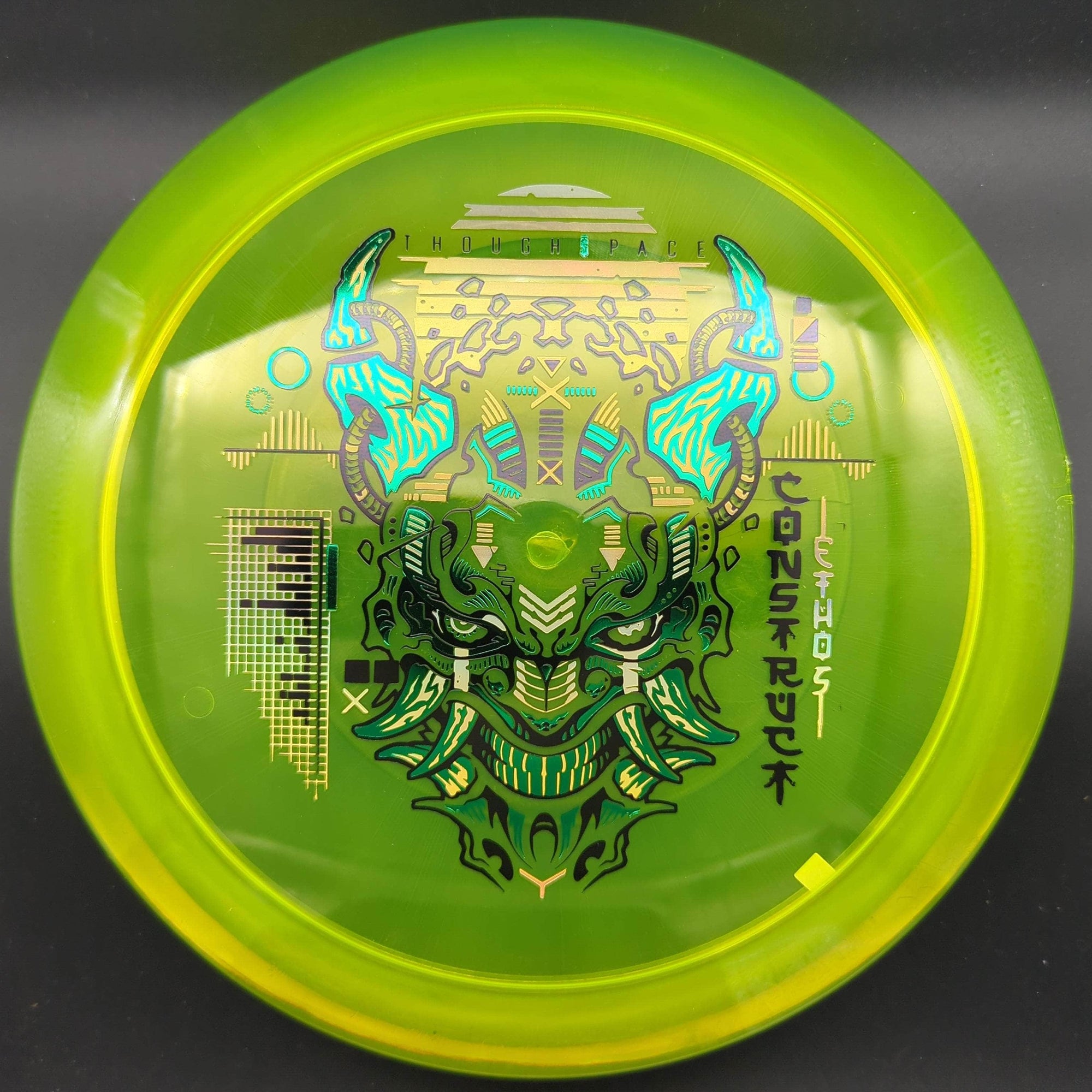 Thought Space Athletics Distance Driver Yellow Green/Silver 169g Construct, Ethos Plastic