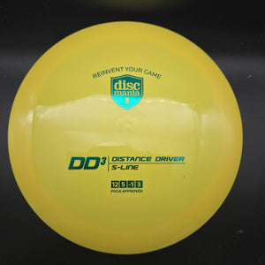 Discmania Distance Driver Yellow Green Stamp 175g DD3, S-Line