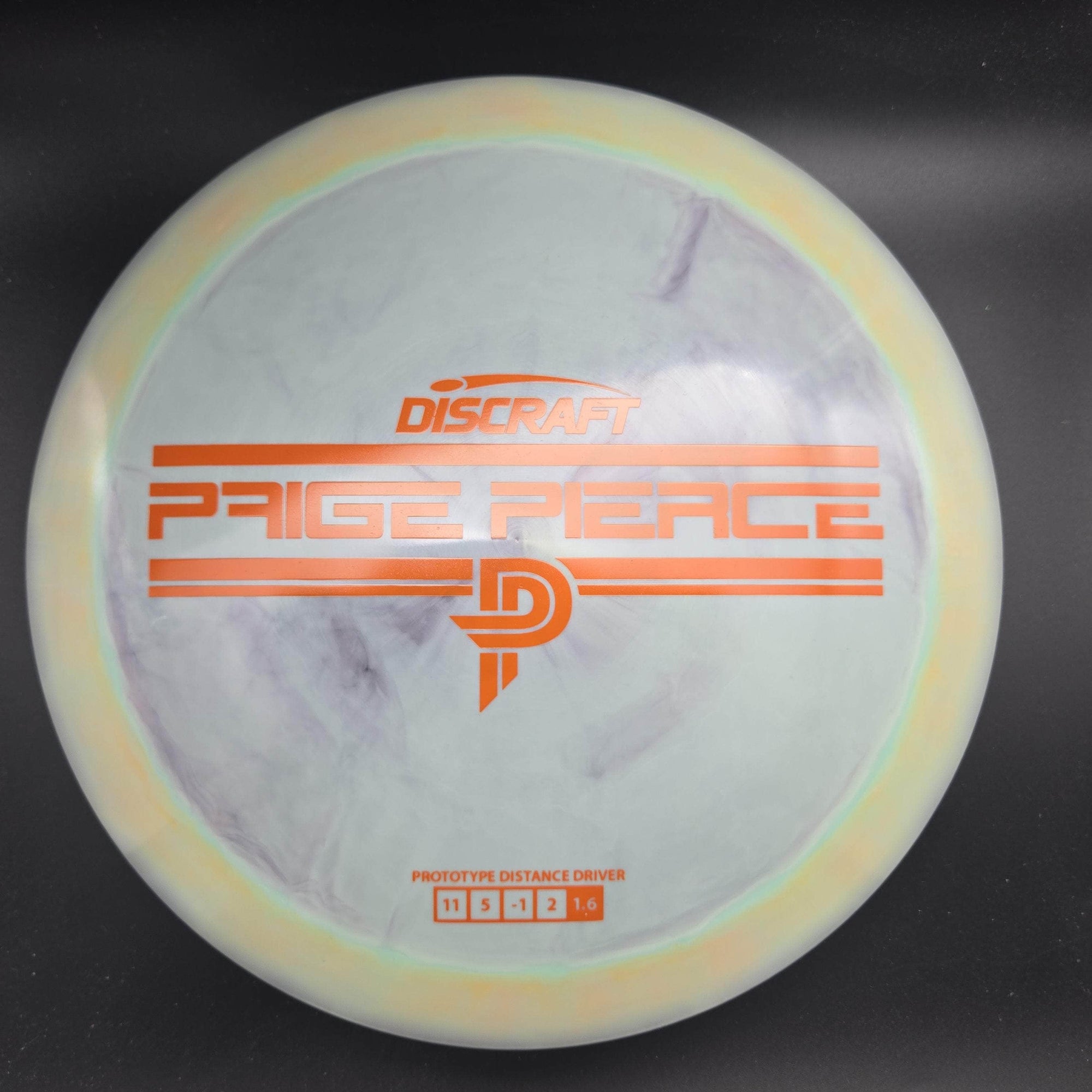 Discraft Distance Driver Yellow/Purple Orange Stamp 174g Drive, ESP, Paige Pierce Prototype