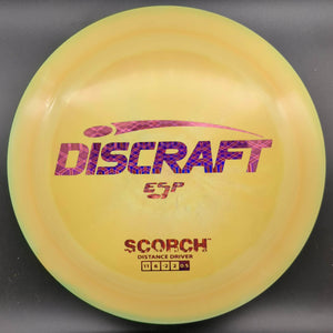 Discraft Distance Driver Yellow Purple Tron Stamp 174g Scorch, ESP