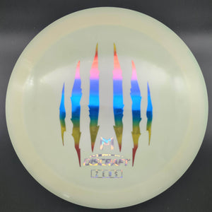 Discraft Distance Driver Yellow Rainbow/Silver Stamp 174g Zeus ESP, Paul McBeth 6X Claw