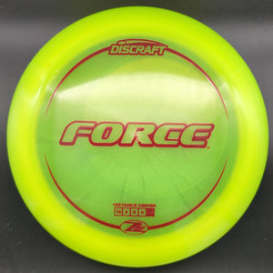Discraft Distance Driver Yellow Red Stamp 166g Force, Z Lite