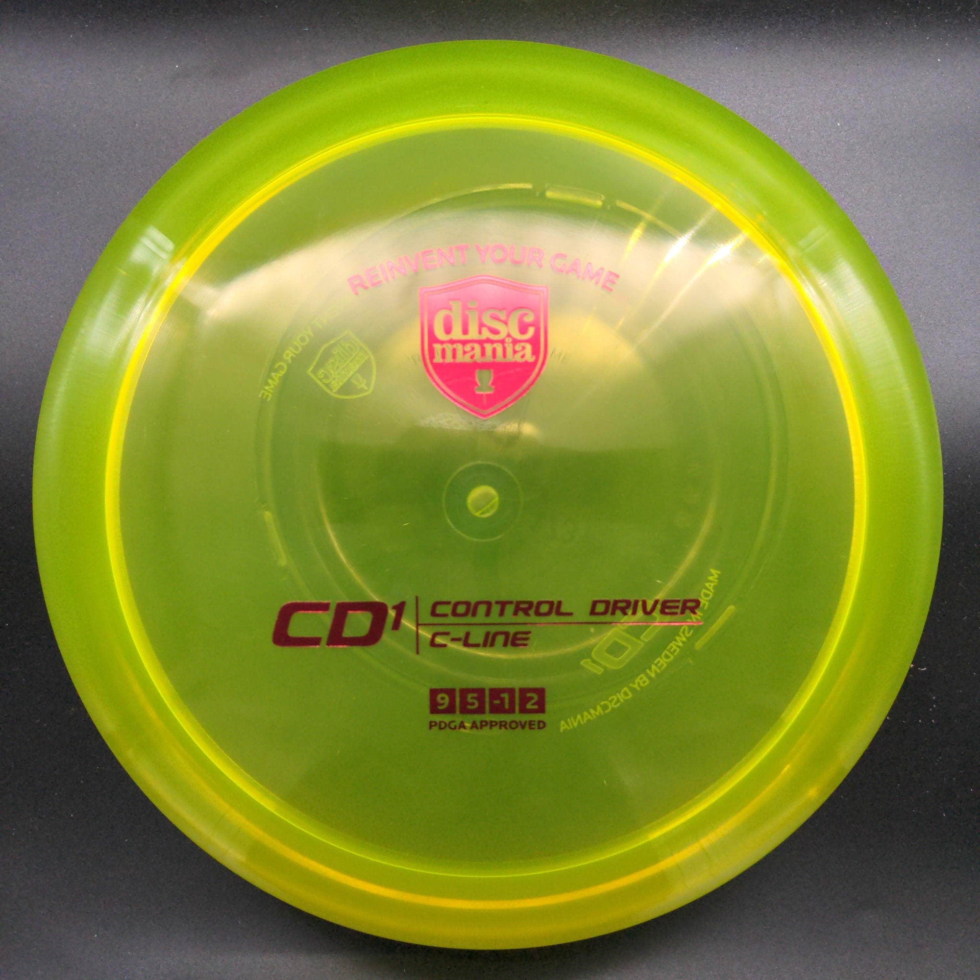 Discmania Distance Driver Yellow Red Stamp 173g 2 CD1, C-Line Plastic