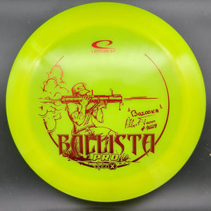 Latitude 64 Distance Driver Yellow Red Stamp 174g Ballista Pro, Opto-X, Albert Tamm, 2022 Team Series