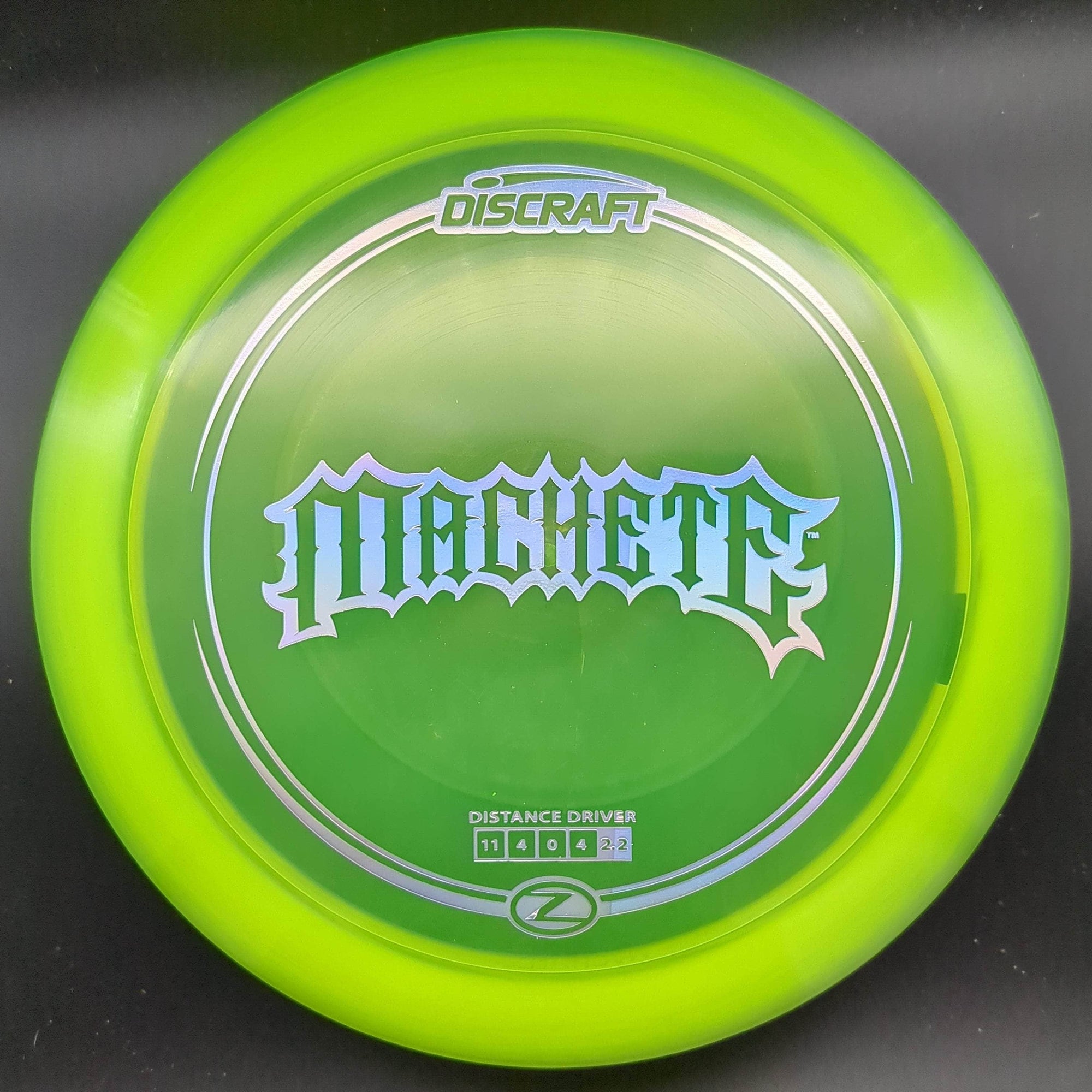 Discraft Distance Driver Yellow Silver Holo Stamp 174g Machete, Z Line