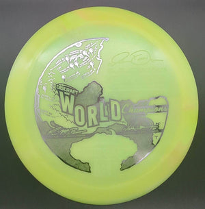 Discraft Distance Driver Yellow  Silver Stamp 174g Force, Paul McBeth x Nate Doss ESP Swirl