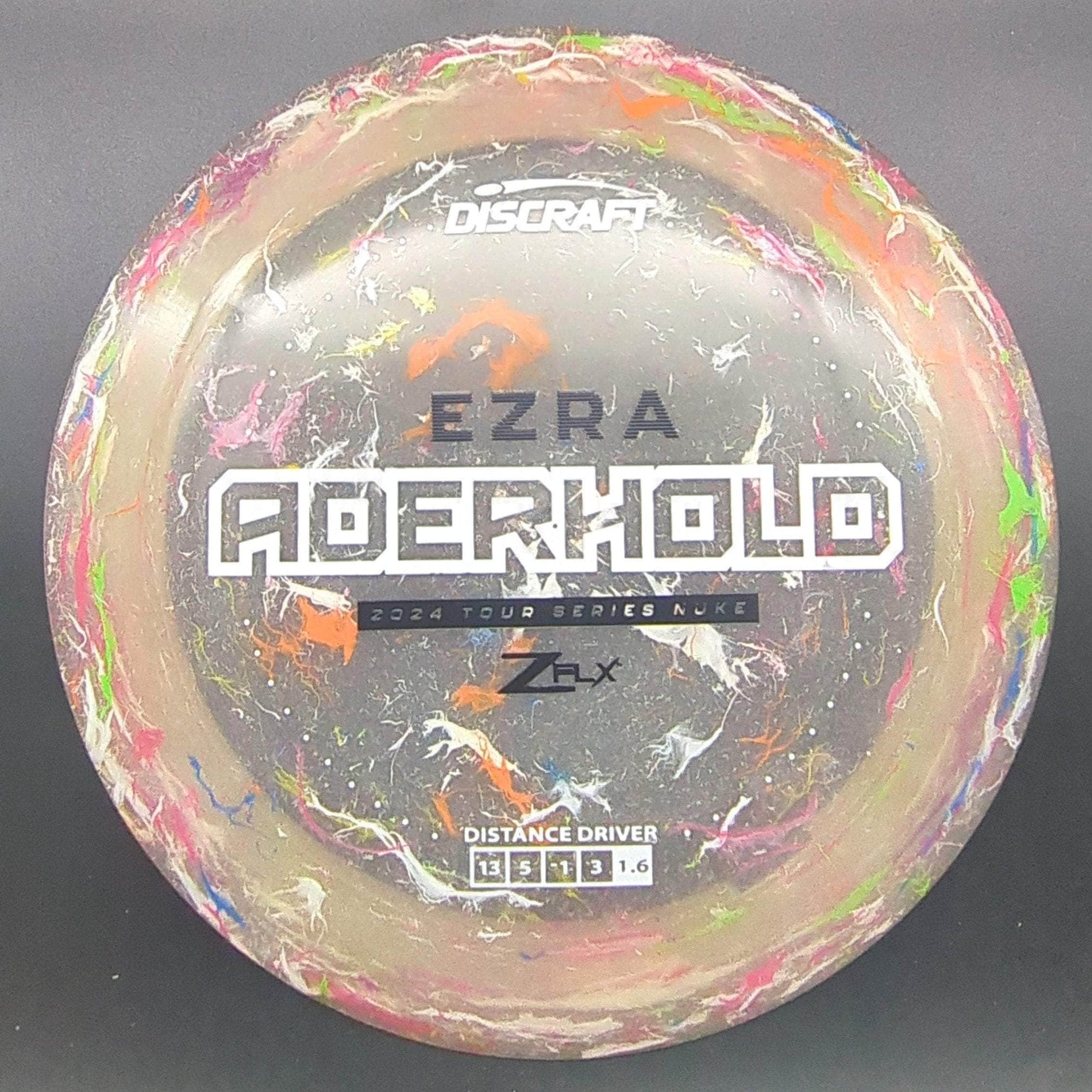 Discraft Distance Driver Yellow White/Black Stamp 174g Nuke, Jawbreaker ZFlx, Ezra Aderhold Tour Series, 2024