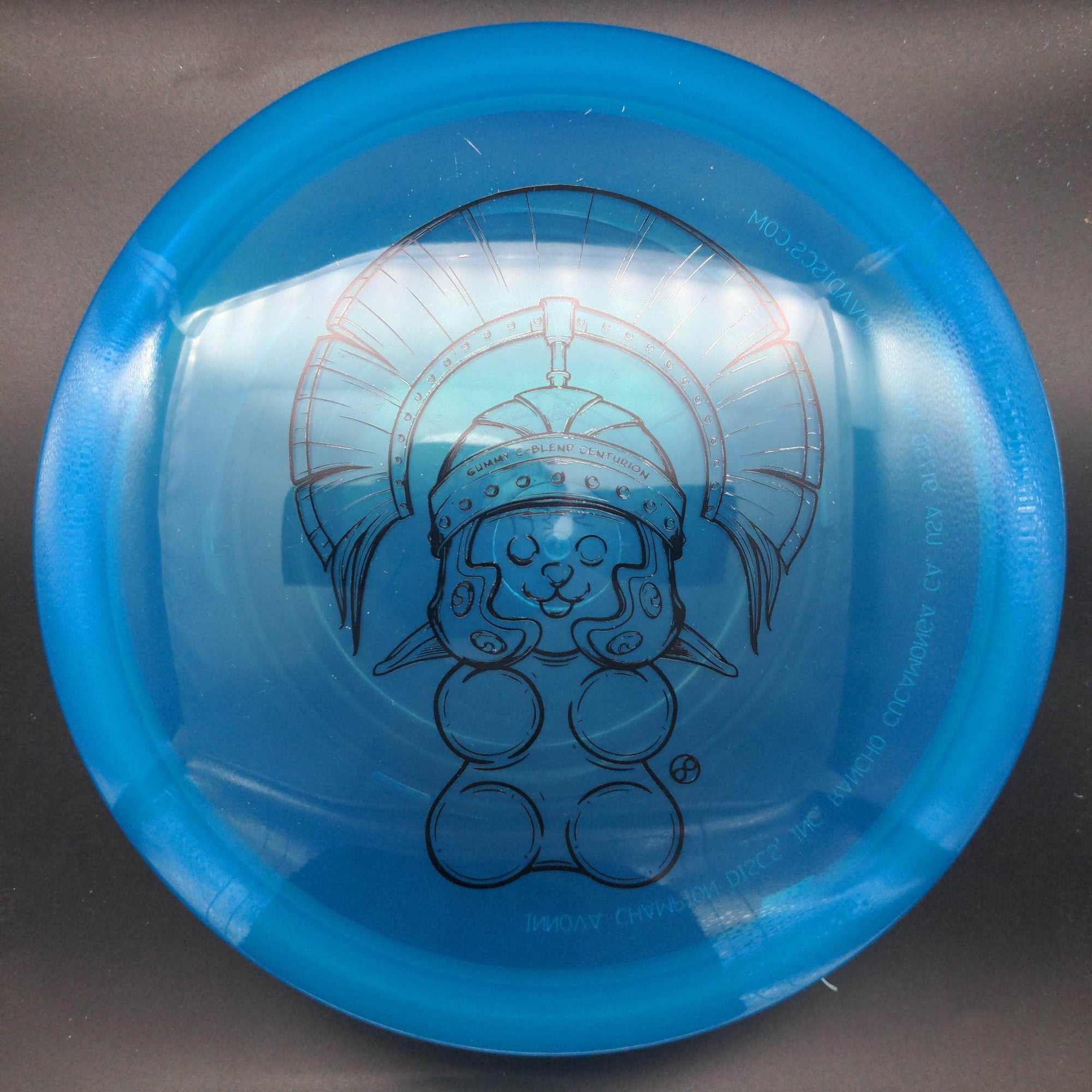 Infinite Discs Fairway Driver Blue Black Stamp 175g Centurion, Gummy C-Blend