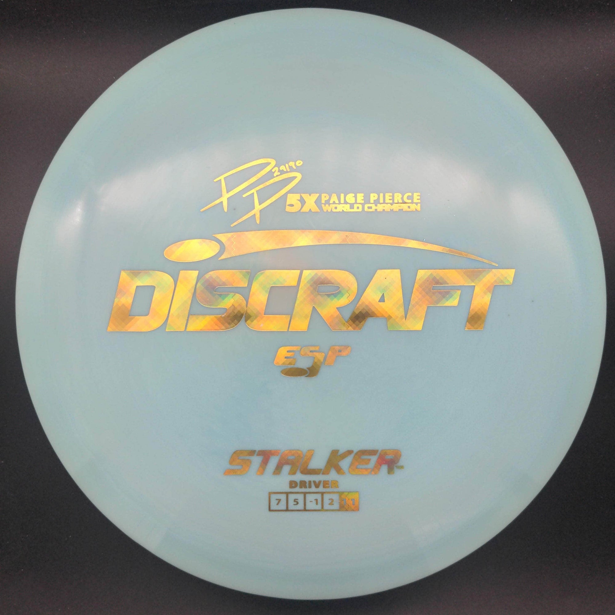 Discraft Fairway Driver Blue Gold Stamp 176g Stalker, ESP Paige Pierce