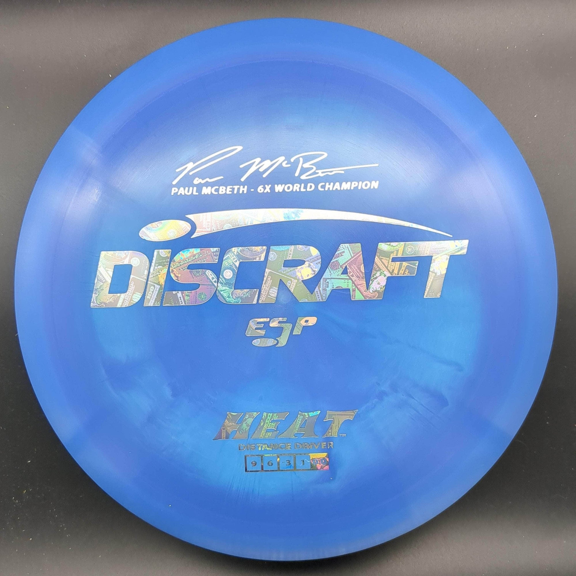 Discraft Fairway Driver Blue Holo Money Stamp 167g Heat ESP, Paul McBeth 6x