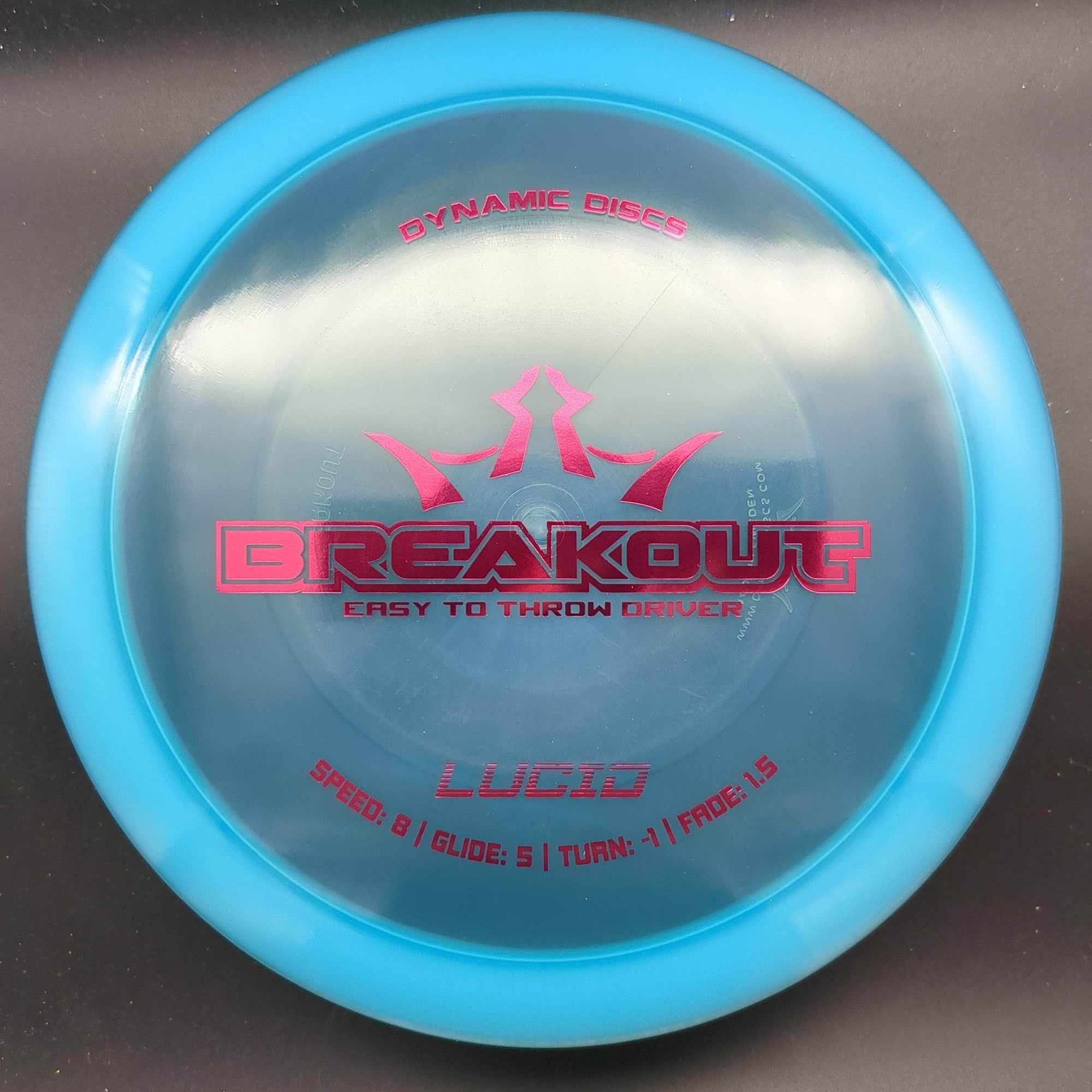 Dynamic Discs Fairway Driver Blue Pink Stamp 155g Breakout, Lucid