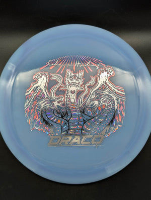 Millennium Discs Fairway Driver Blue Silver/Pink Stamp 175g Draco - Quantum Color Lunar LE , Calvin Heimburg