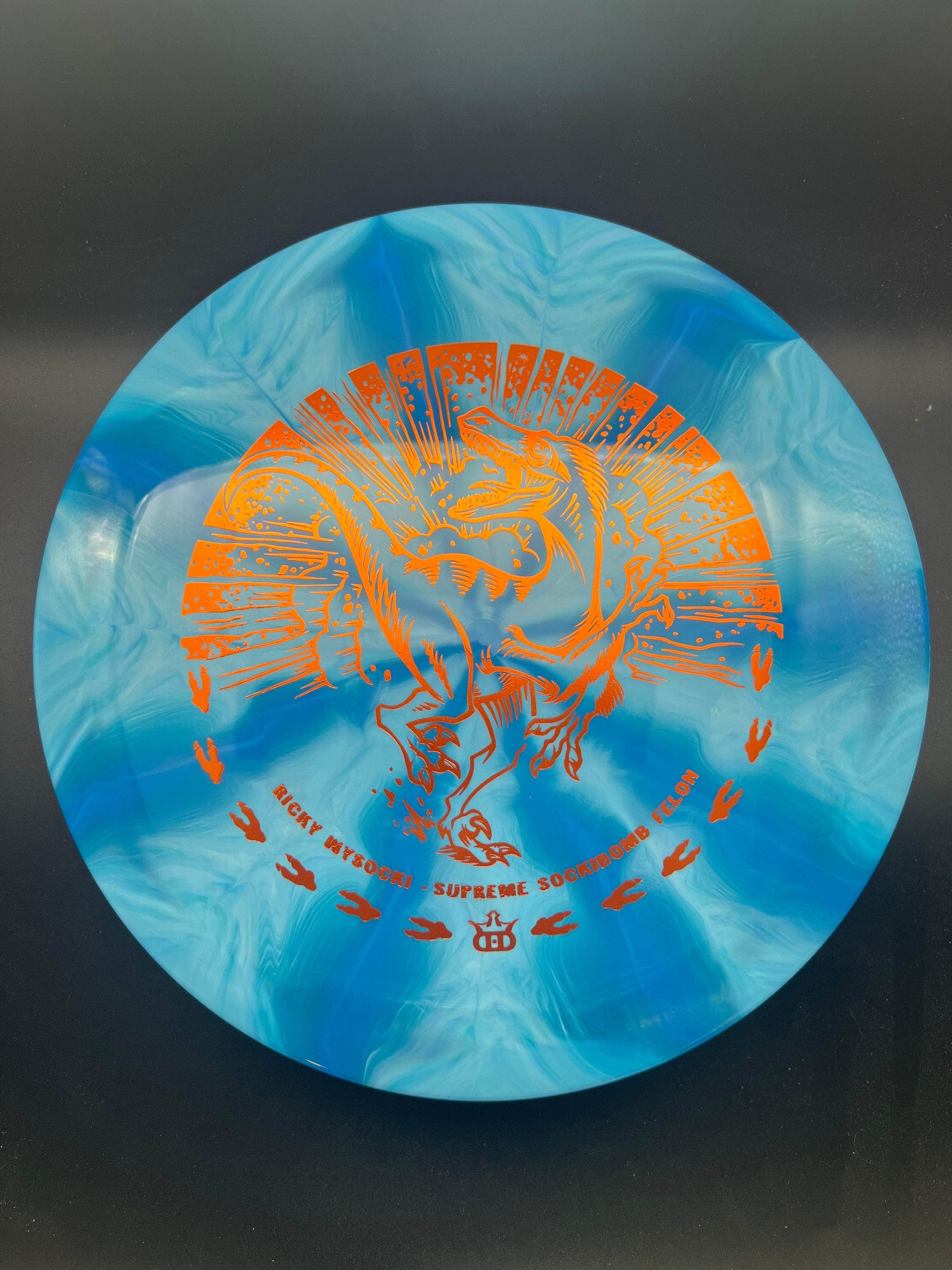 Dynamic Discs Fairway Driver Blue/White Copper Plate 175g Felon Sockibomb, Supreme Bust, Ricky Wysocki