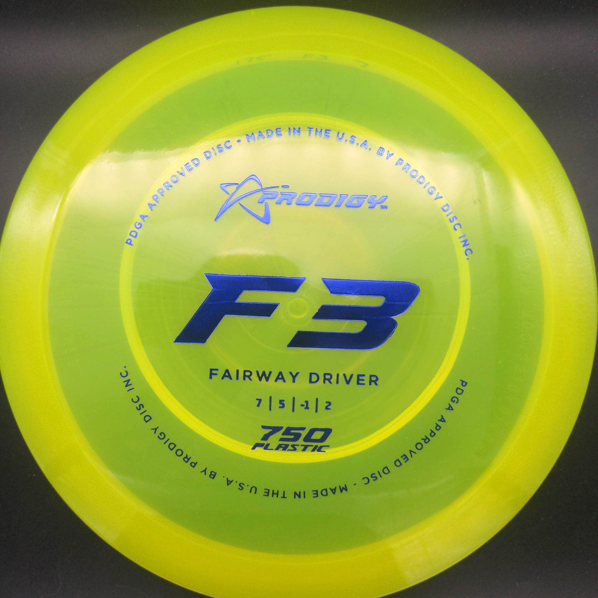 Prodigy Fairway Driver F3, 750 Plastic