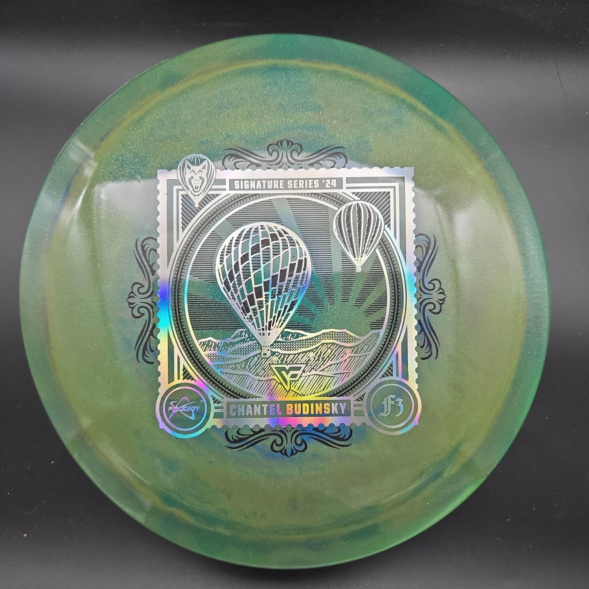 Prodigy Fairway Driver Green Holo Stamp 174g F3, 750 Spectrum Glimmer, Chantel Budinsky 2024 Signature Series