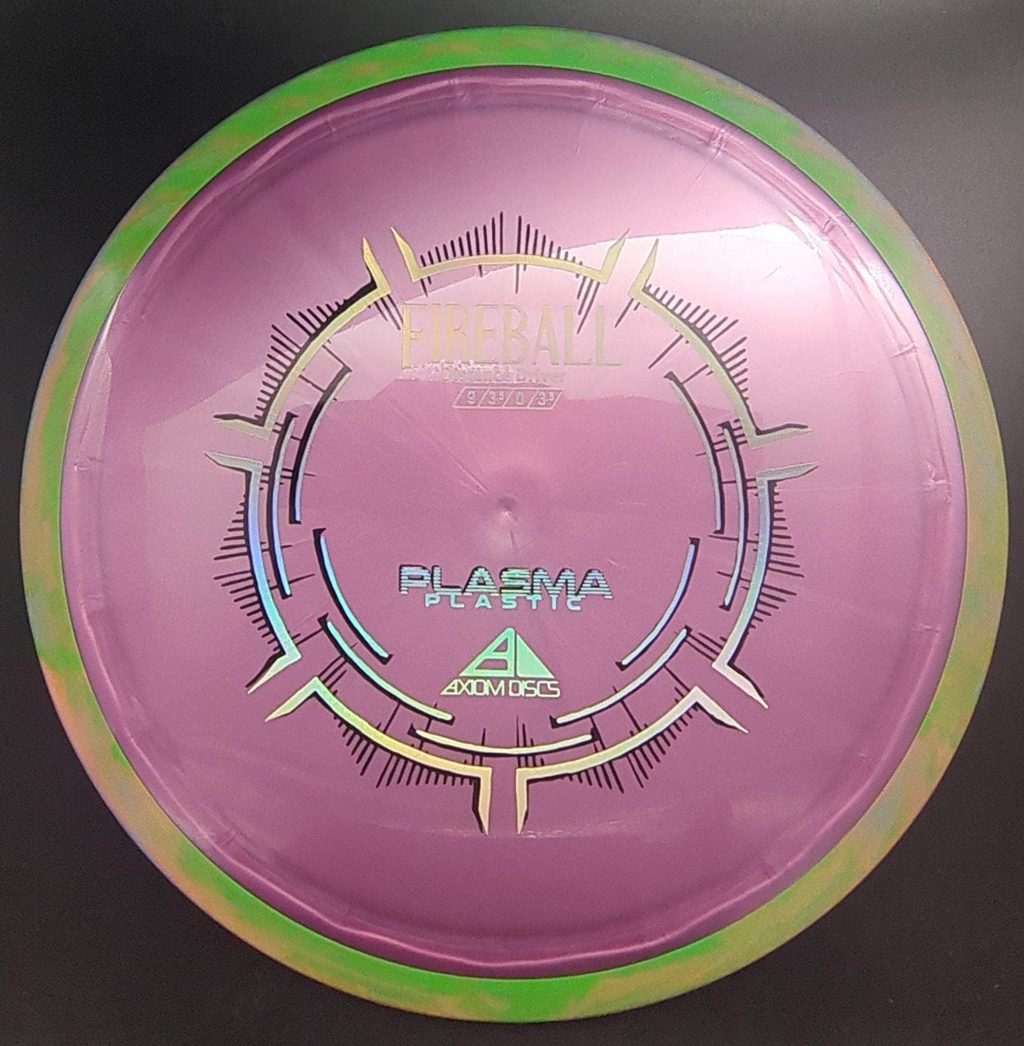 MVP Fairway Driver Green/Pink Rim Purple Plate 172g Fireball, Plasma