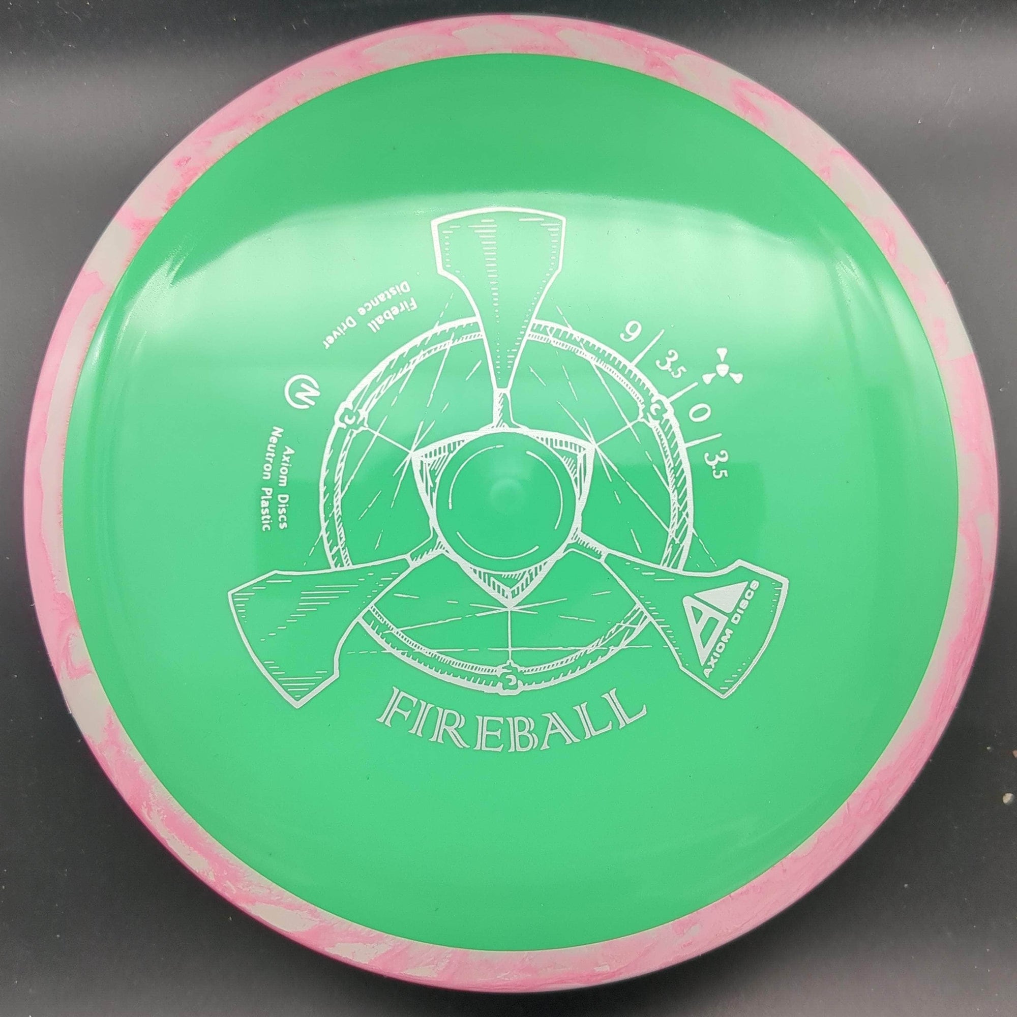 MVP Fairway Driver Green Pink/White Rim 173g Fireball, Neutron