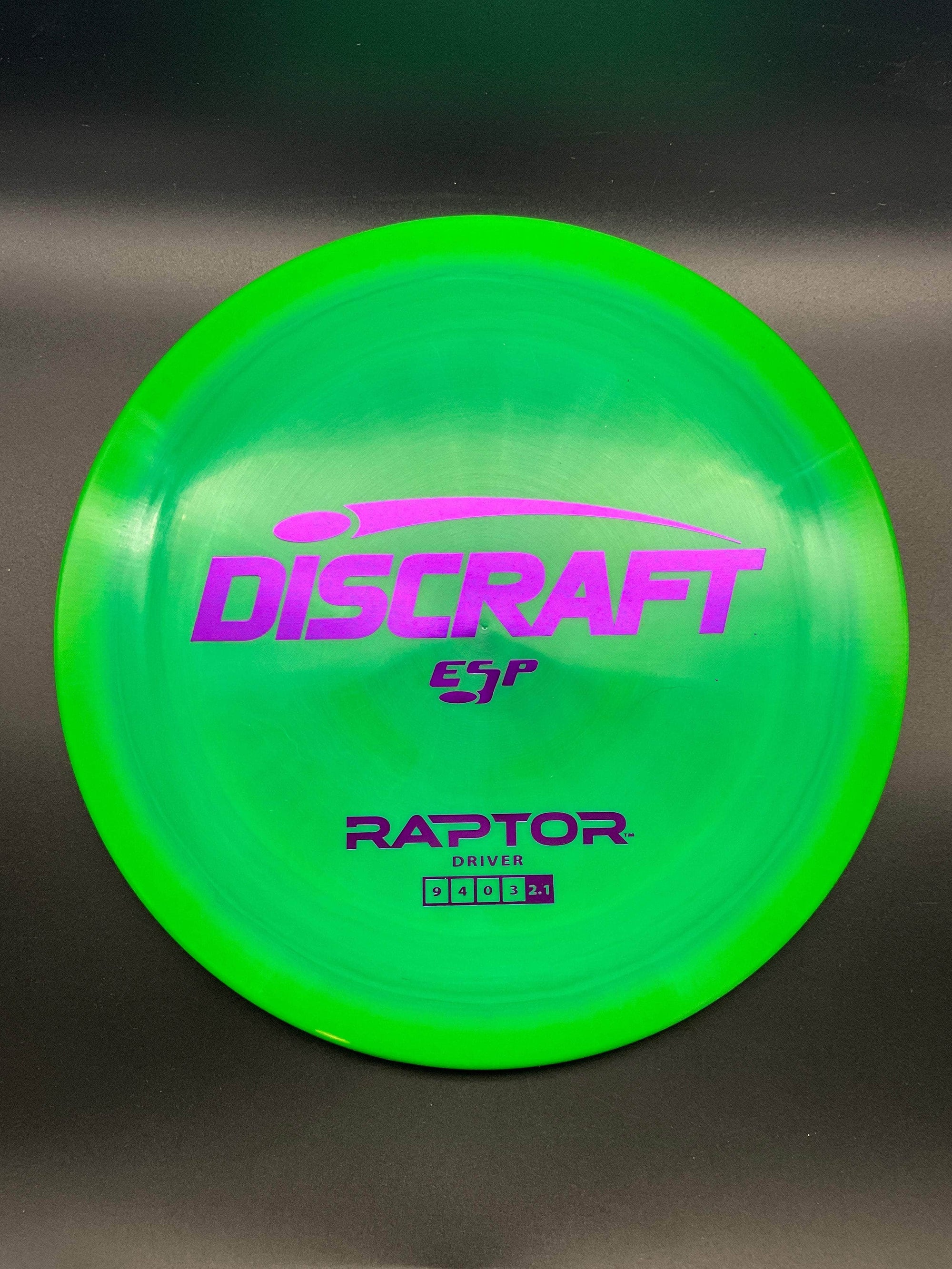 Discraft Fairway Driver Green Purple Stamp 174g Raptor, ESP