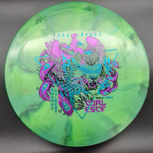 Thought Space Athletics Fairway Driver Green Purple/Teal Stamp 174g Coalesce, Nebula Ethereal, Thomas Gilbert Signature