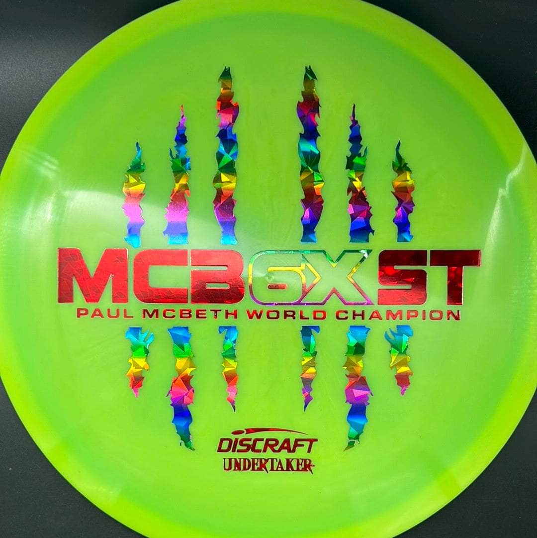 Discraft Fairway Driver Green Rainbow Shatter/Red Stamp 172g Undertaker ESP, Paul McBeth 6X Mcbeast
