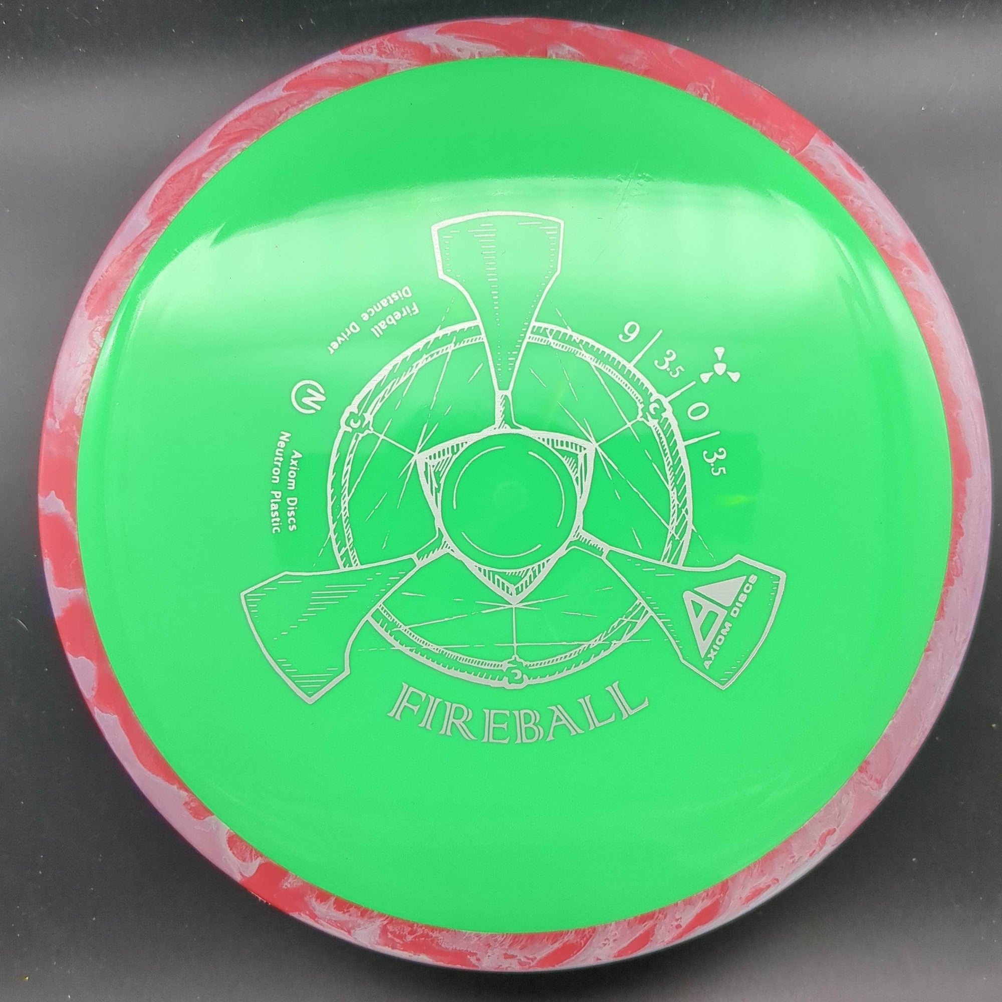 MVP Fairway Driver Green Red/White Rim 174g Fireball, Neutron
