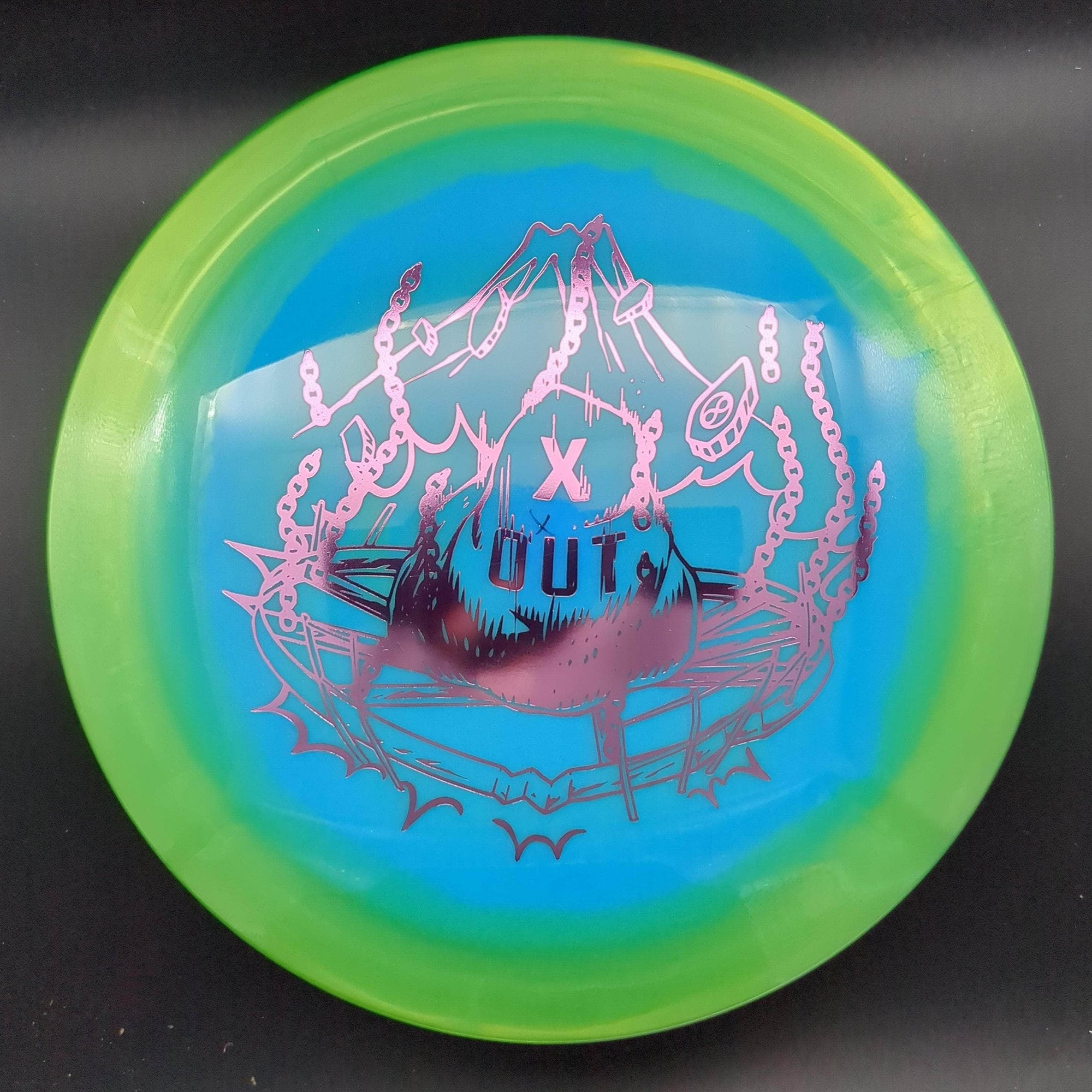 Infinite Discs Fairway Driver Green Rim Blue Lavendar Stamp 175g Pharaoh, Halo S Blend, X-Out